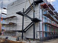 Лестница эвакуационная в школу Солнечногорск
