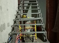 Лестница металлическая зашитая
