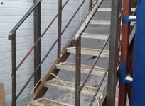 Маршевая эвакуационная лестница П2 высотой 5.8м