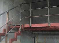 Лестница в дом с порошковой покраской